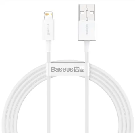 Baseus CALYS-B02 Kabel USB-A (M) - Lightning (M) 1.5 m bílá