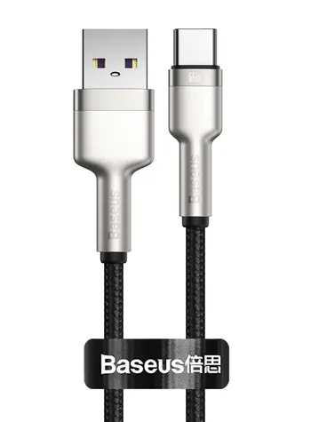 Baseus CAKF000001 Kabel USB-A (M) - USB-C (M) 0.25 m černá / 66W