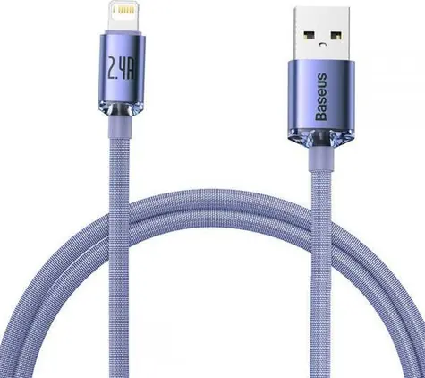 Baseus CAJY000005 Kabel USB-A (M) - Lightning (M) 1.2 m fialová