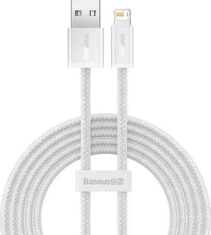 Baseus CALD000402 Kabel USB-A (M) - Lightning (M) 1 m bílá