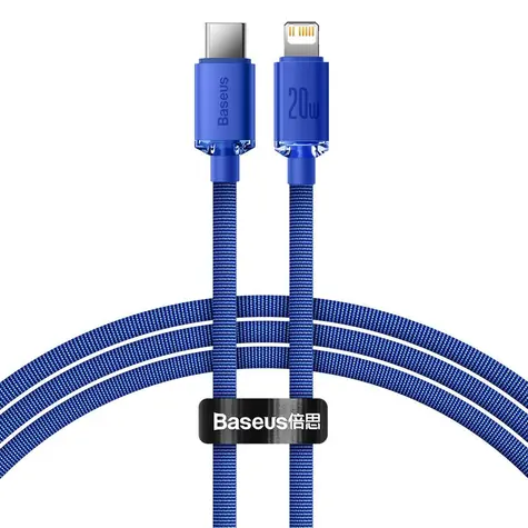 Baseus CAJY000203 Kabel USB-C (M) - Lightning (M) 1.2 m modrá / 20W