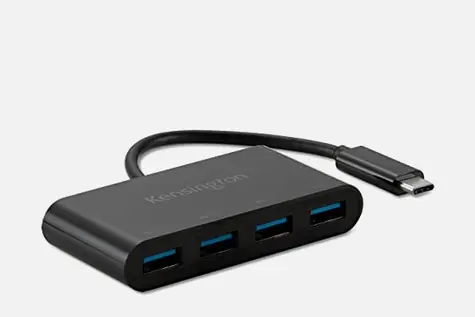 Kensington HUB CH1200 / 4x USB 3.0 / s připojením USB-C 