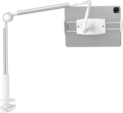 Baseus LUZQ000012 Otaku Life Rotary Pro držák na tablet/mobil s ramenem bílá / 4.7 - 12.9