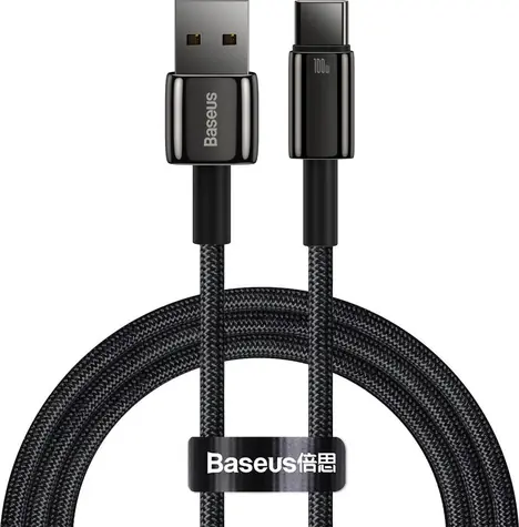 Baseus CAWJ000001 Kabel USB-A (M) - USB-C (M) 1 m černá / 100W