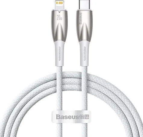 Baseus CADH000002 Kabel USB-C (M) - Lightning (M) 1 m bílá / 20W