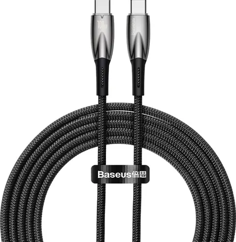 Baseus CADH000801 Kabel USB-C (M) - USB-C (M) 2 m černá / 100W