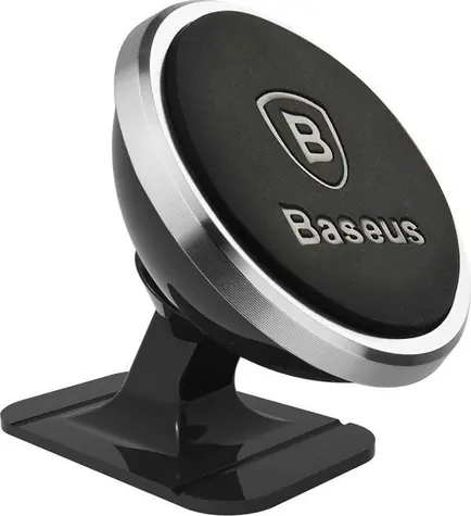 Baseus SUCX140012 Magnetický držák na mobil do auta stříbrná 