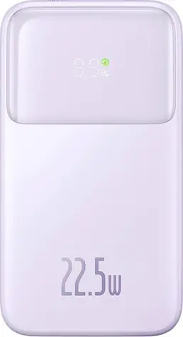 Baseus PPMD020005 Comet fialová / Powerbanka / 10000mAh / 1x USB-A / 1x USB-C / 22.5W