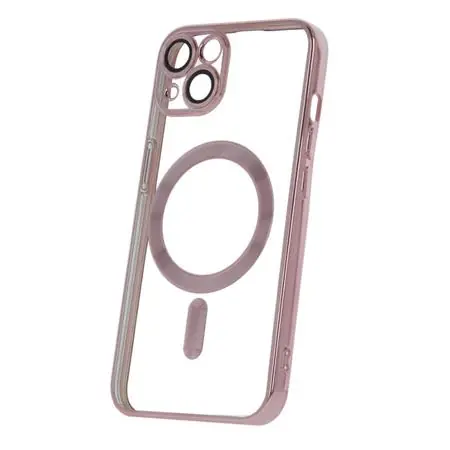 CPA Mag Color Chrome Silikonové TPU pouzdro pro Apple iPhone 13 růžovo zlatá