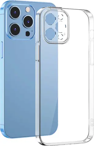 Baseus ARJB020402 Crystal Kryt pro Apple iPhone 13 Pro čirá / + ochranné sklo / + čitící sada