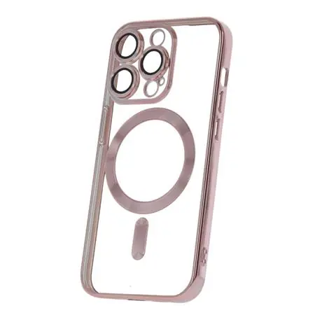 CPA Mag Color Chrome Silikonové TPU pouzdro pro Apple iPhone 14 Pro růžovo zlatá