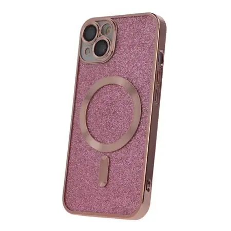 CPA Mag Glitter Chrome Silikonové TPU pouzdro pro Apple iPhone 12 růžová