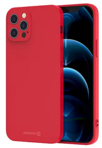 SWISSTEN SOFT JOY Pouzdro pro Apple iPhone 15 Plus červená 