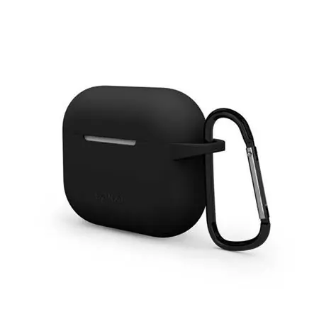 Epico silikonové pouzdro Outdoor Cover s karabinou pro Apple AirPods 3 černá