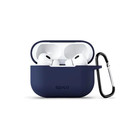 Epico silikonové pouzdro Outdoor Cover s karabinou pro Apple AirPods Pro 2 tmavě modrá