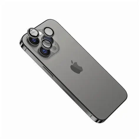 FIXED Camera Glass Ochranná skla čoček fotoaparátů pro Apple iPhone 15 Pro/15 Pro Max space gray
