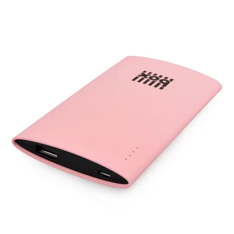 BOX Products Portable Smartphone Charger růžová / Powerbanka / 3000mAh / 1x USB-A