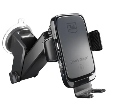 3mk Drive & Charge držák telefonu do auta s bezdrátovým nabíjením / 15 W 