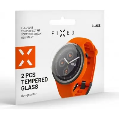 FIXED Ochranné tvrzené sklo pro smartwatch Samsung Galaxy Watch 6 (40mm) čirá / 2 ks v balení 