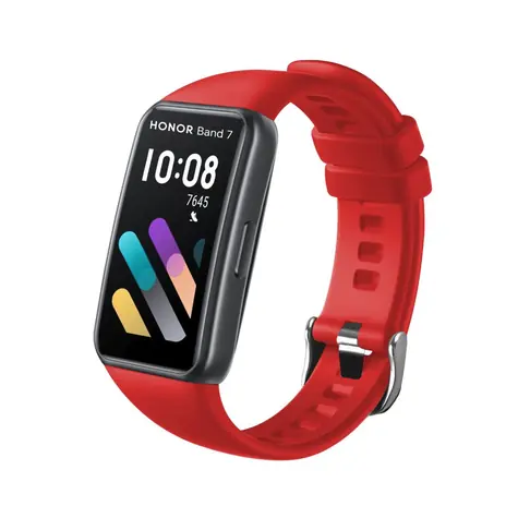 FIXED Silicone Strap Silikonový řemínek pro Honor Band 6/7 červená