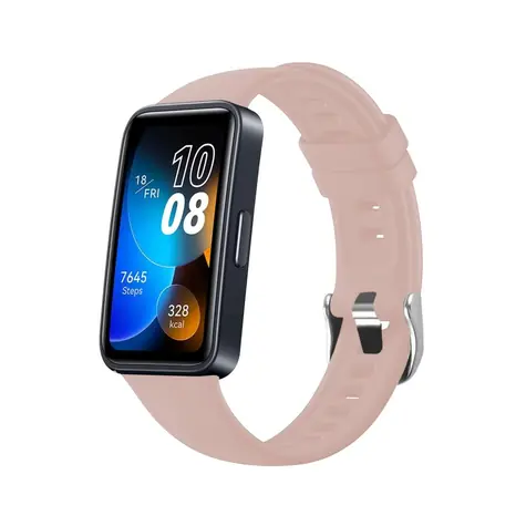 FIXED Silicone Strap Silikonový řemínek pro Huawei Band 8 růžová