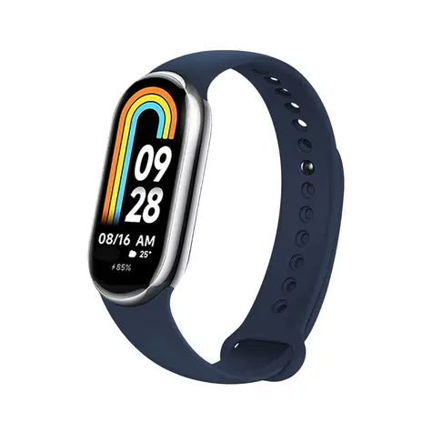 FIXED Silicone Strap Silikonový řemínek pro Xiaomi Mi Band 8 modrá