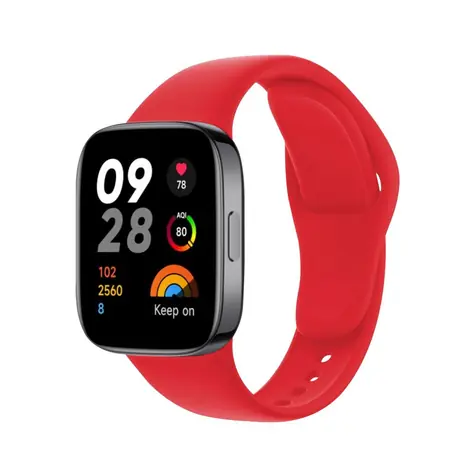 FIXED Silicone Strap Silikonový řemínek pro Xiaomi Redmi Watch 3 červená