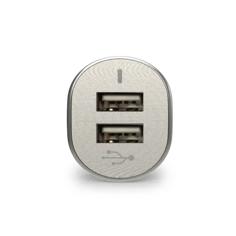 PureGear Nabiječka do auta bílá / 2x USB-A / 24W