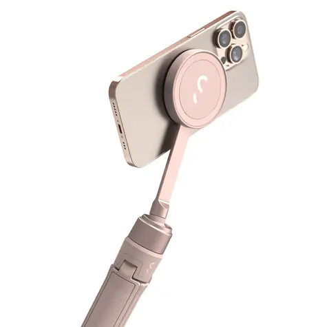 ShiftCam SnapPod růžová / Stativ + selfie tyč pro smartphone / MagSafe 
