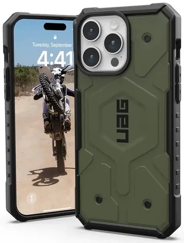 UAG Pathfinder MagSafe ochranný kryt pro Apple iPhone 15 Pro Max zelená