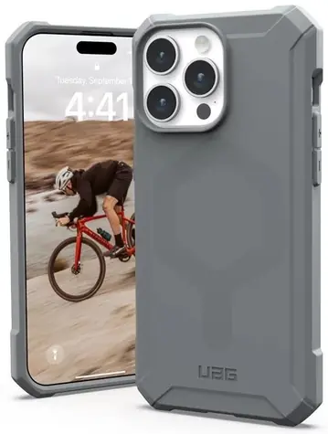 UAG Essential Armor MagSafe ochranný kryt pro Apple iPhone 15 Pro Max šedá