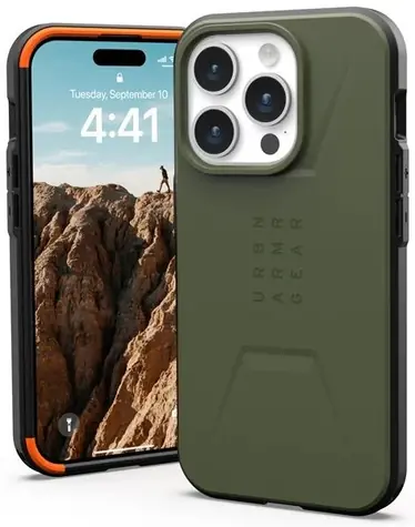 UAG Civilian MagSafe ochranný kryt pro Apple iPhone 15 Pro zelená 