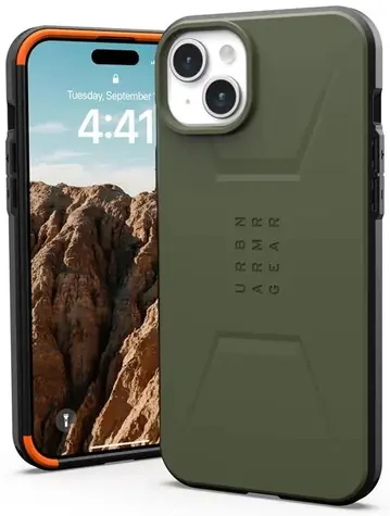 UAG Civilian MagSafe ochraný kryt pro Apple iPhone 15 Plus zelená 