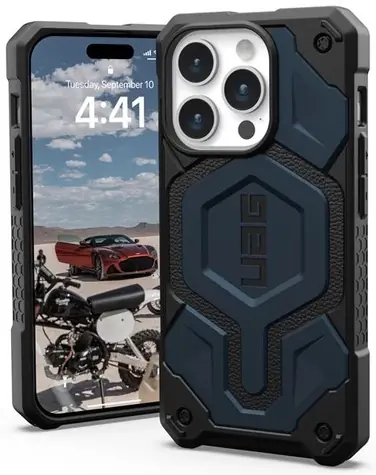 UAG Monarch Pro MagSafe ochranný kryt pro Apple iPhone 15 Pro tmavě modrá