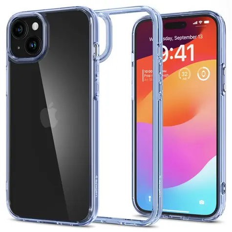 Spigen Ultra Hybrid ochranný kryt pro Apple iPhone 15 modrá 