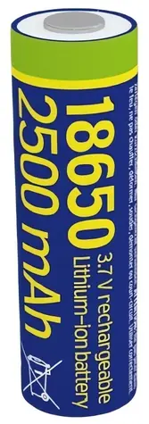 Gembird EG-BA-18650-10C Dobíjecí baterie 18650 / 3.7V / lithiová / 2500 mAh / 1 ks 