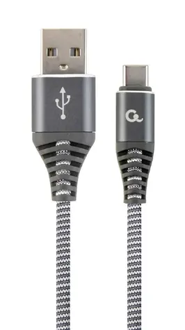Gembird CC-USB2B USB-A - USB-C 1m šedo-bílá