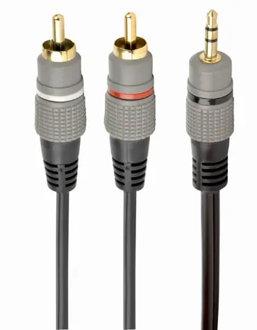 Gembird CCA-352-1.5M Redukce jack 3.5mm - 2xRCA 1.5m / Pozlacené konektory
