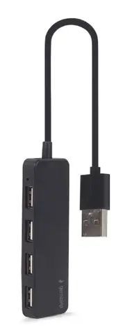 Gembird UHB-U2P4-06 černá / USB rozobočovač / 4x USB 2.0
