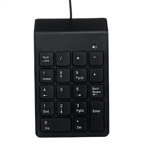Gembird KDP-U-03 černá / Numerická klávesnice / USB / 18 kláves 