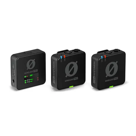 Rode Wireless PRO / Dualní bezdrátový mikrofonní systém / 2 vysílače a 1 přijímač