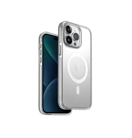 Uniq Calio MagClick ochranný kryt na Apple iPhone 15 Pro Nude (transparentní)