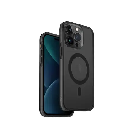 Uniq Calio MagClick ochranný kryt na Apple iPhone 15 Pro Smoked (kouřová)