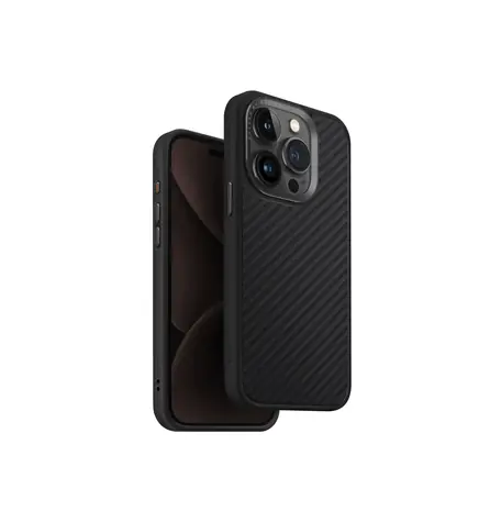 Uniq Keva MagClick ochranný kryt na Apple iPhone 15 Pro Carbon (černá)