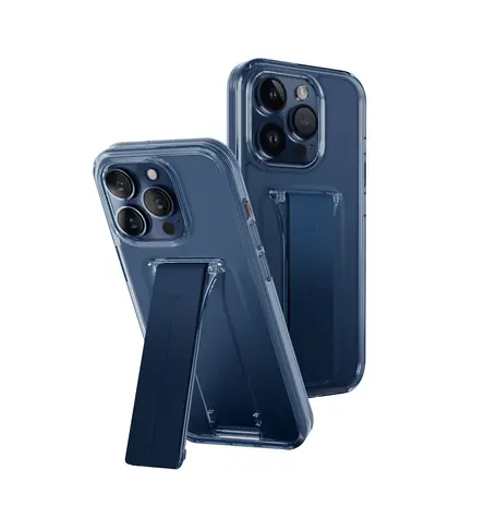 Uniq Heldro Mount+ ochranný kryt na Apple iPhone 15 Pro Max se stojánkem Ultramarine (Deep modrá)