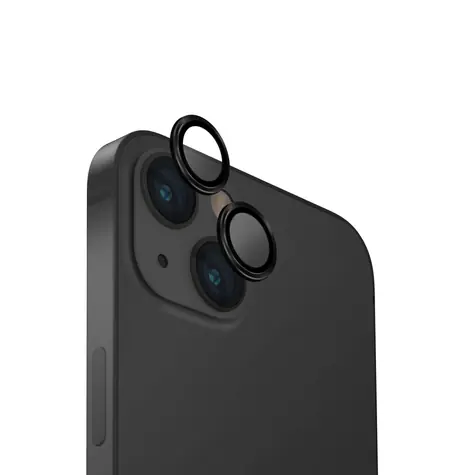 Uniq Optix hliníkové ochranné sklo na čočku fotoaparátu pro Appple iPhone 15/15 Plus Midnight (black)