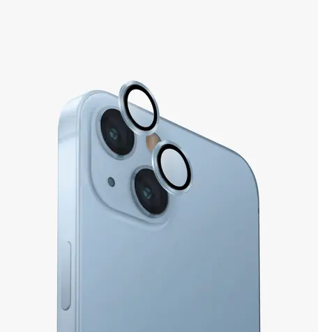 Uniq Optix hliníkové ochranné sklo na čočku fotoaparátu pro Appple iPhone 15/15 Plus Mist blue (blue)