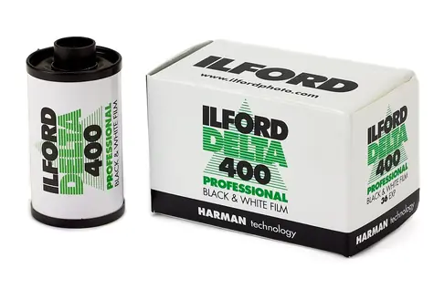 Ilford 400 Delta profesionál 135/36 / černobílý negativní film / ISO 400/27°