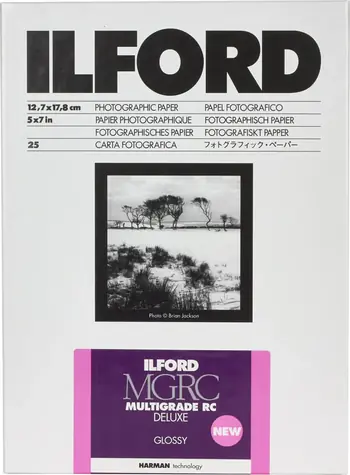 Ilford MG RC DL 1M (12.7 x 17.8 cm) / 25 listů / černobílý fotografický papír / lesklý 