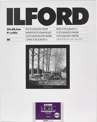 Ilford MG RC DL 1M (13 x 18 cm) / 100 listů / černobílý fotografický papír / lesklý